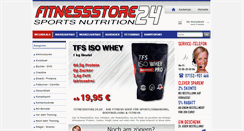Desktop Screenshot of fitnessstore24.de
